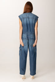 Pinko Tuta In Jeans Smanicata 104824 A2GQ LAVAGGIO MEDIO