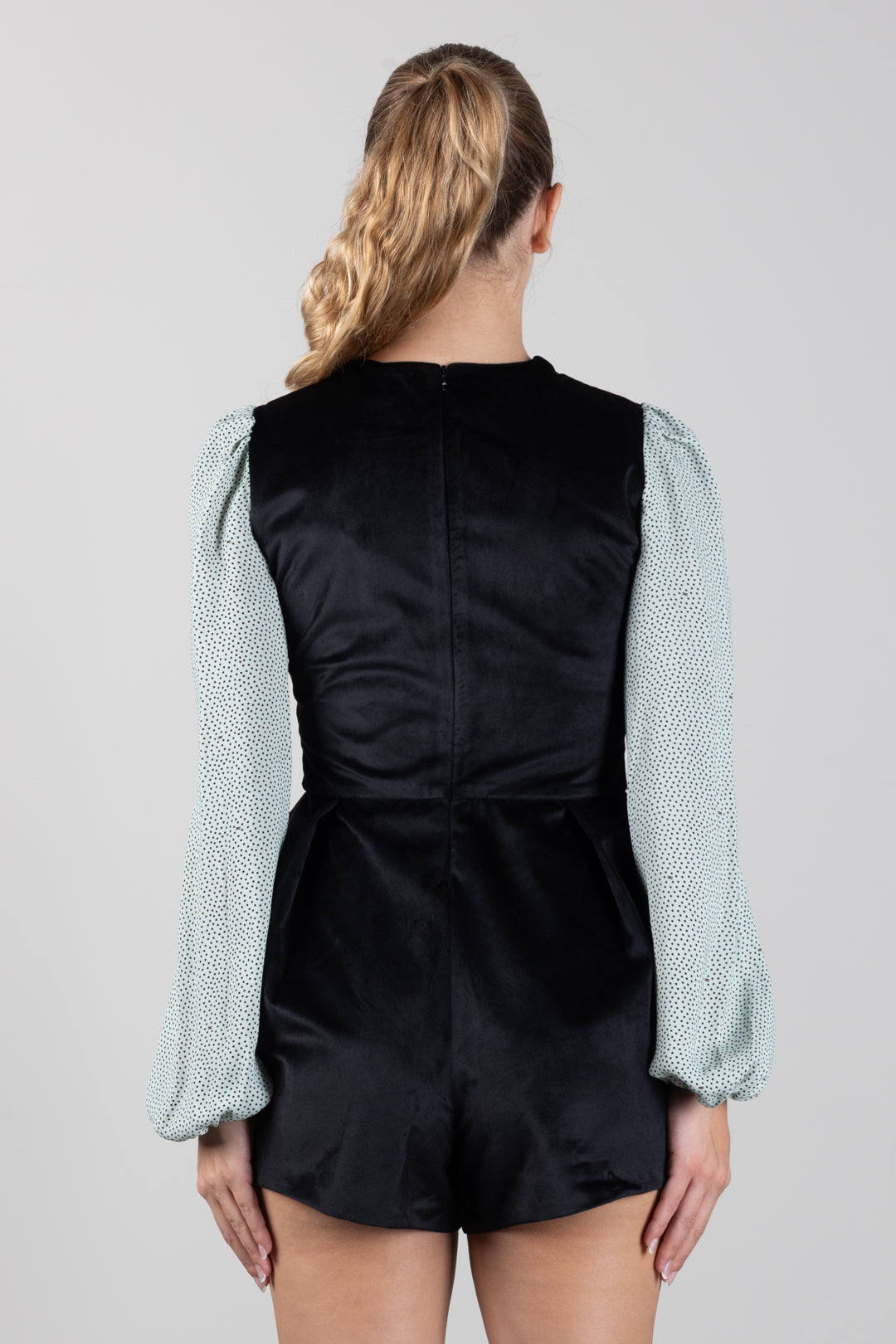 Elisabetta Franchi Bambina Tuta In Velluto con Fiocco e Casacca EFTA1200VE018.D579