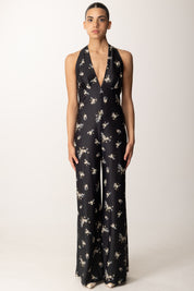 Aniye By Tuta Lunga con Stampa Fiori Leila POPPY BLACK