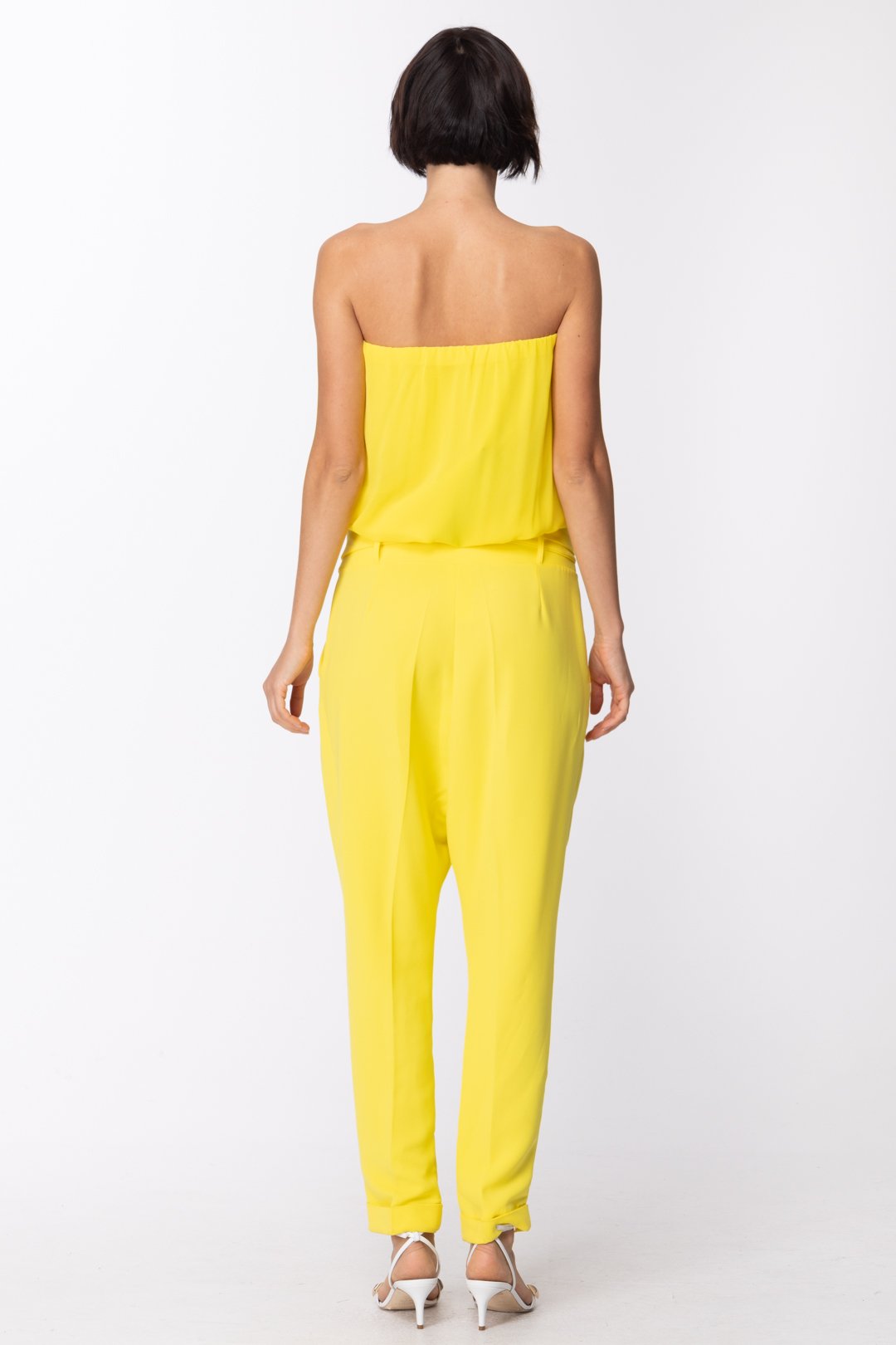 Camicia Mangano Tute Mangano Donna Tuta Lunga Con Top A Fascia E