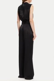 Marciano By Guess Tuta Lunga Iva Smanicata In Tessuto Fluido 5YGD24 7350A JET BLACK A996