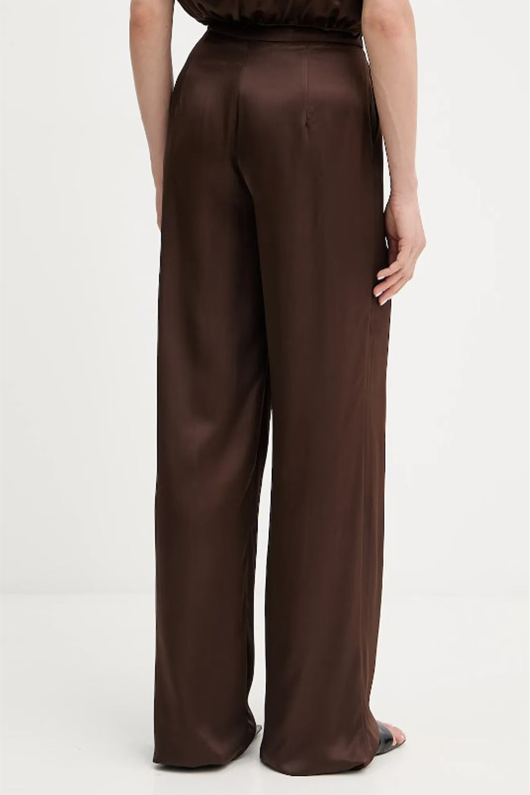 Marciano By Guess Tuta Lunga Iva Smanicata In Tessuto Fluido 5YGD24 7350A RICH BROWN