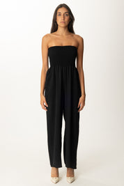 Khloe Femme Tuta Lunga Off-shoulder NERO