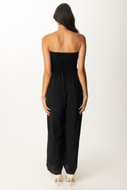 Khloe Femme Tuta Lunga Off-shoulder NERO