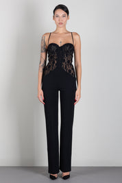 Aniye By Tuta Lunga Tahlia con Bustier In Pizzo 181296 BLACK :AI26