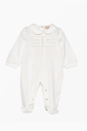 Elisabetta Franchi Bambina Tutina con Colletto Ricamato ENTU1530JF054.0004