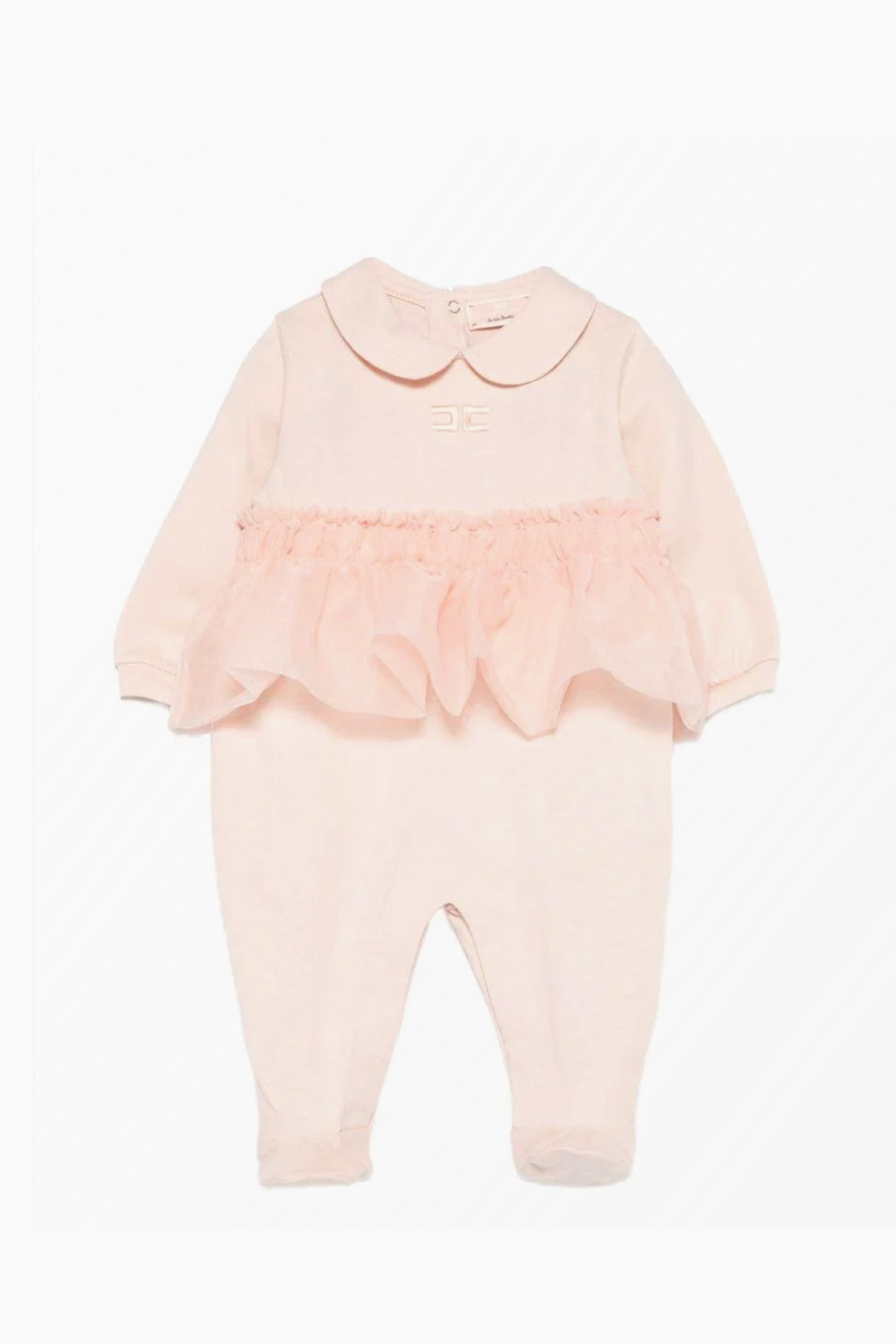 Elisabetta Franchi Bambina Tutina con Ruches e Colletto ENTU1560JF054.C036
