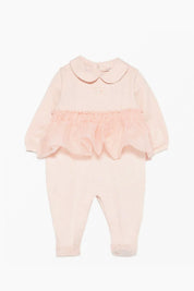 Elisabetta Franchi Bambina Tutina con Ruches e Colletto ENTU1560JF054.C036