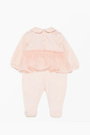 Elisabetta Franchi Bambina Tutina con Ruches e Colletto ENTU1560JF054.C036