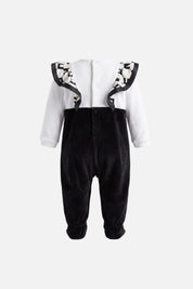 Elisabetta Franchi Bambina Tutina con Ruches e Logo ENTU1730CI025.NE01