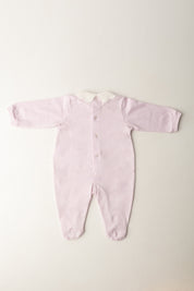 Elisabetta Franchi Bambina Tutina In Jersey con Ricamo Losanghe QUARZO/AVORIO