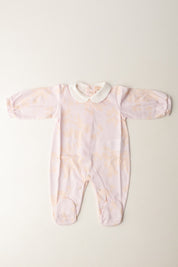 Elisabetta Franchi Bambina Tutina In Jersey con Stampa Fiori QUARZO-ROSA BABY