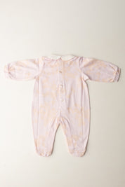 Elisabetta Franchi Bambina Tutina In Jersey con Stampa Fiori QUARZO-ROSA BABY