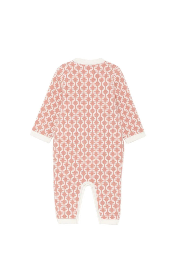 Elisabetta Franchi Bambina Tutina Neonata In Lana con Monogramma ENTU159CFL139.D777