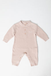 Elisabetta Franchi Bambina Tutina Tricot In Cotone con Logo ENTU137CFL061 ROSA SKIN