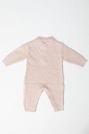 Elisabetta Franchi Bambina Tutina Tricot In Cotone con Logo ENTU137CFL061 ROSA SKIN