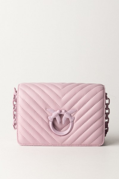 Pinko  Mini Love Bag Click, pikowana w jodełkę 100067 A0VM WWGB