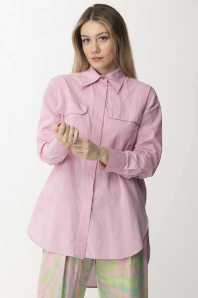 Pinko  Camisa larga con grandes bolsillos en el pecho 103073 A1OL N98