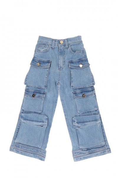 ELISABETTA FRANCHI BAMBINA  Jeans with pocket EFPA188CDS0454005 BLU