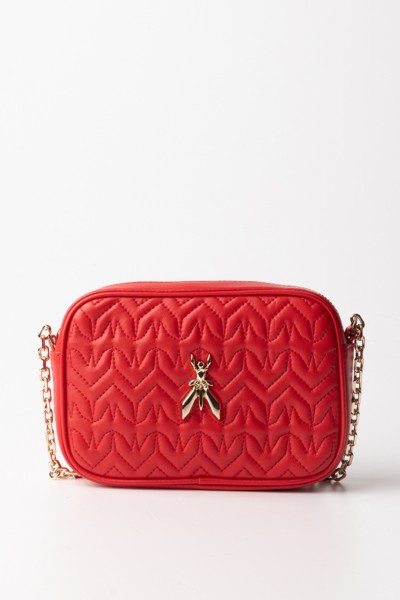 Patrizia Pepe  Quilted mini shoulder bag 2B0071 L082 INFRAROUGE RED