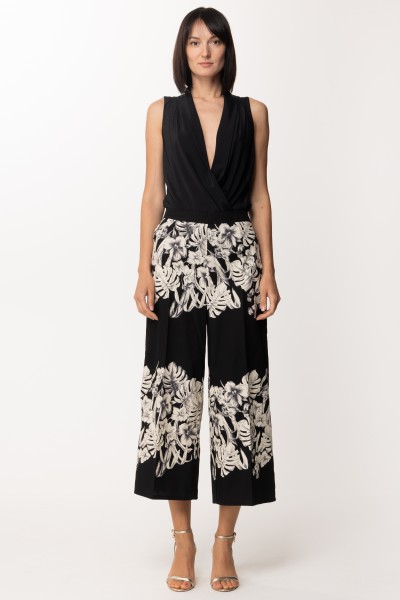 Twin-Set  Wide trousers with floral pattern 201TT2316 ST.FIORE GRAFICO NER