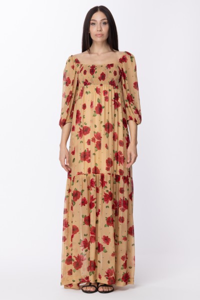 Aniye By  Ida long dress with rose print 185291 FLOROMANTIK
