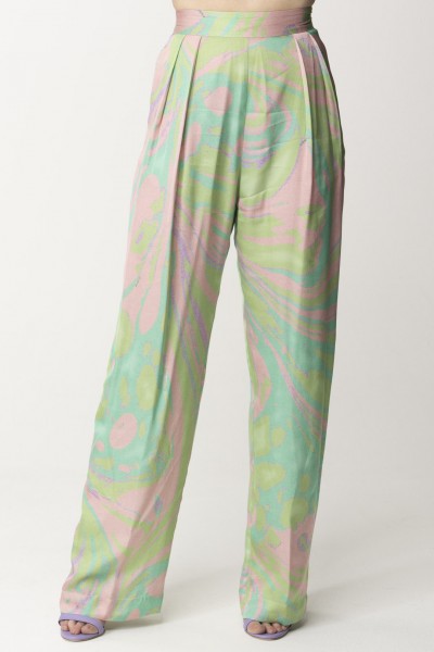 Pinko  Wide printed trousers 103123 A1NQ SN2