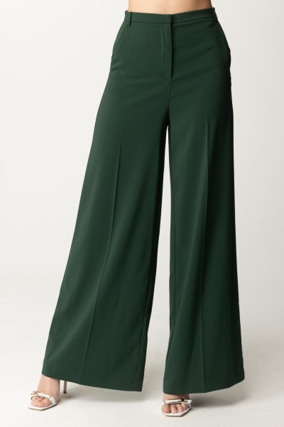 Patrizia Pepe  Palazzo trousers with maxi leg 8P0504 A6F5 TUSCANY GREEN