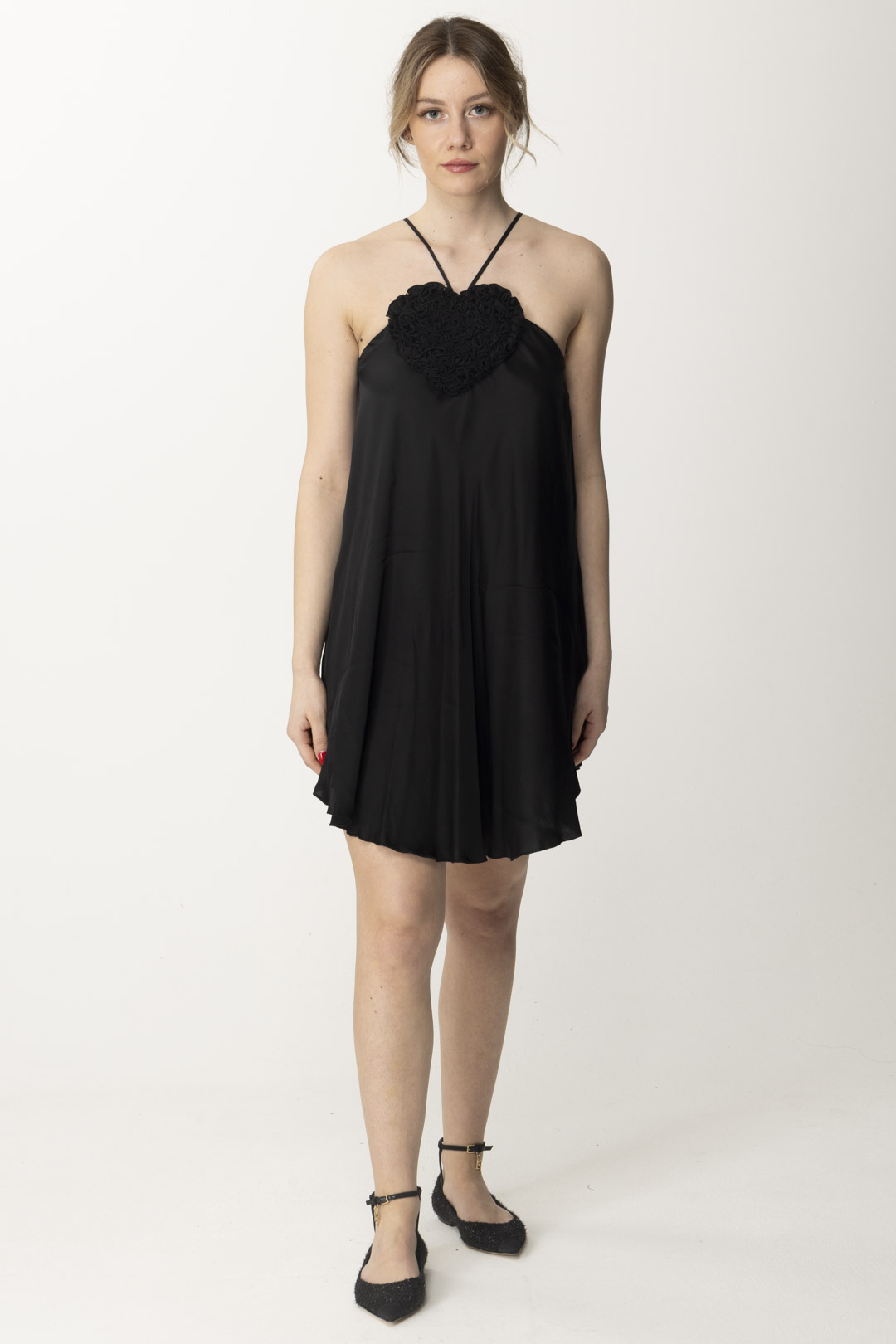 Preview: Aniye By Mary heart-shaped mini dress Black