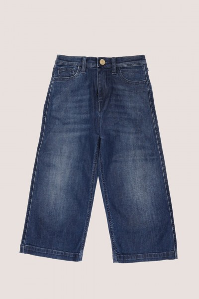 ELISABETTA FRANCHI BAMBINA  Jeans mit weitem Bein EFPA198CDS0454005 BLU