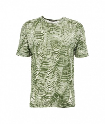 Daniele Fiesoli  T-shirt con stampa verde 452701_1899000