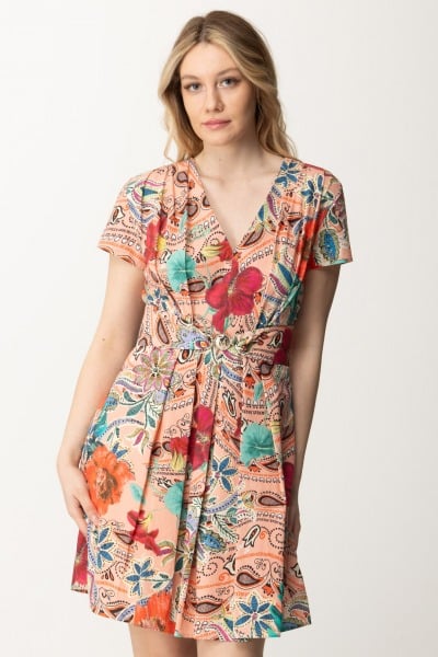 Guess  Printed Mini Dress with Short Sleeves 4GGK38 9871Z AMAZONIA DAYDREAM