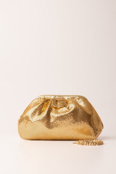 Gaelle Paris  Jewel mini clutch bag with logo GBADM4431 ORO