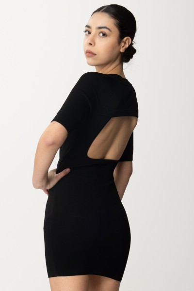 Elisabetta Franchi  Mini dress with cut-out on the back AM70S41E2 NERO