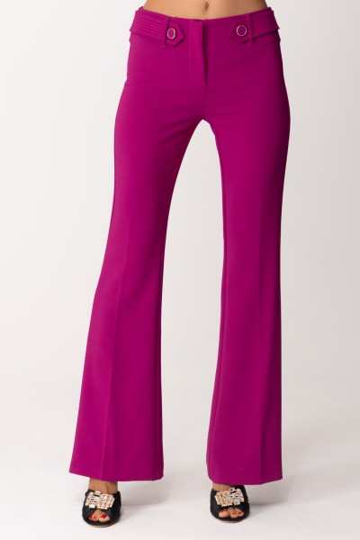 Simona Corsellini  Trousers with waist accessory A23CPPA006 PINK TONIC