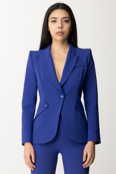 Elisabetta Franchi  Jacket with flaps GI05741E2 BLUE INDACO