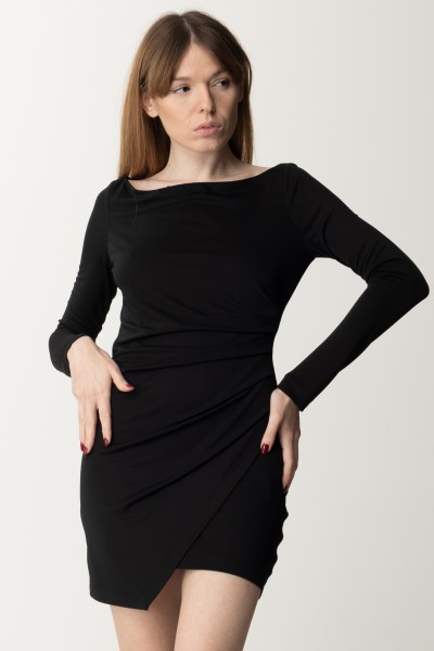 Aniye By  Draped Mini Dress Sienna 185097 BLACK
