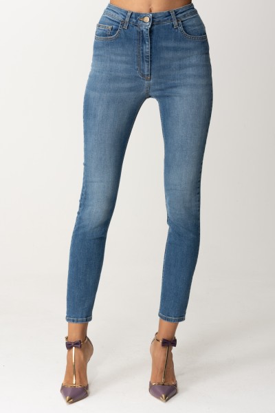 Elisabetta Franchi  Jeans skinny in cotone stretch PJ19S36E2 BLUE DENIM