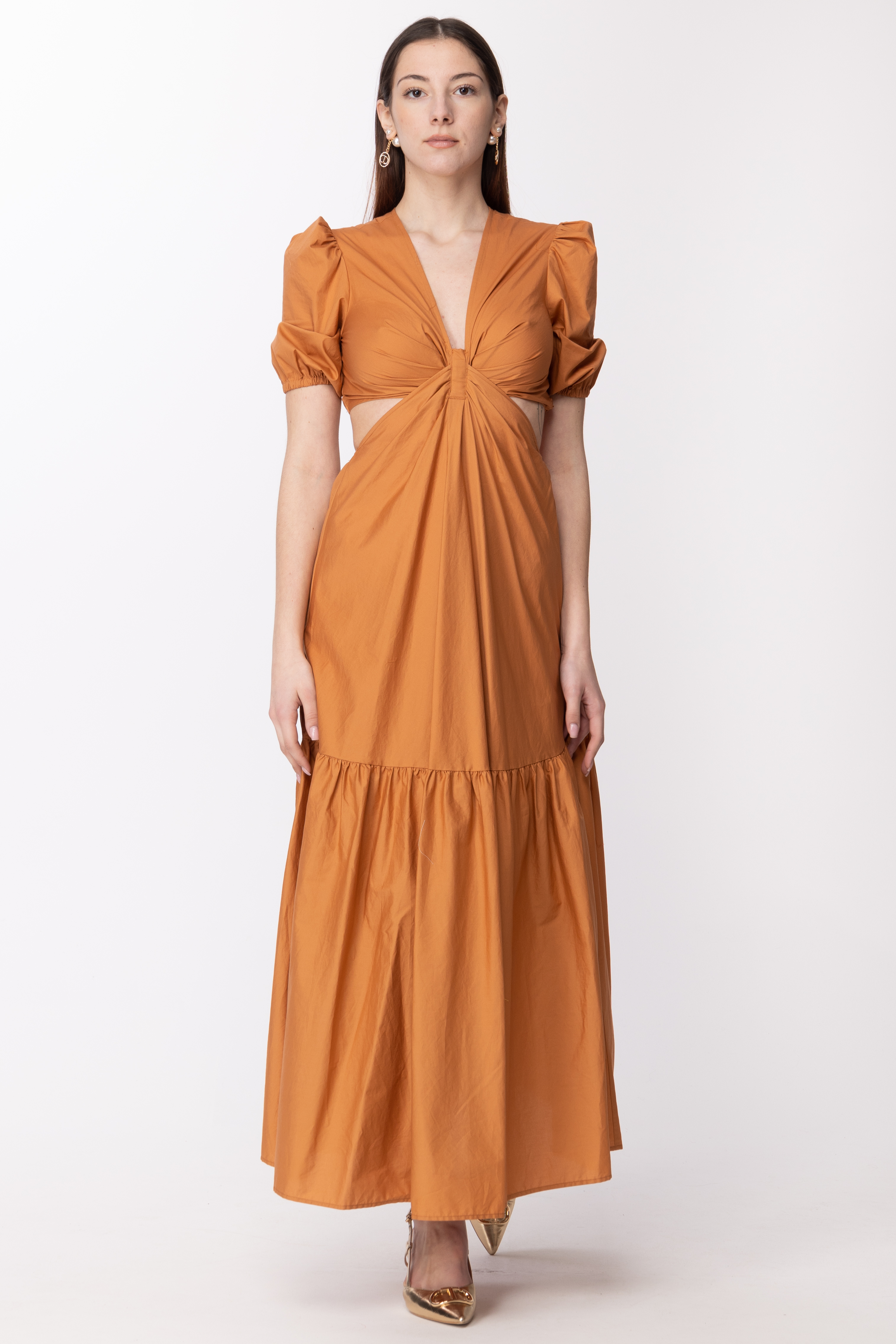 Preview: Twin-Set Dress with knot and cut-out HAZEL