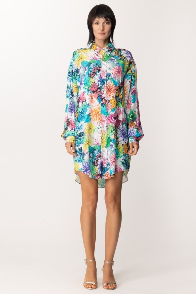 Just Cavalli  Oversized shirt wtih floral print S04DL0282 Multicolor Variant