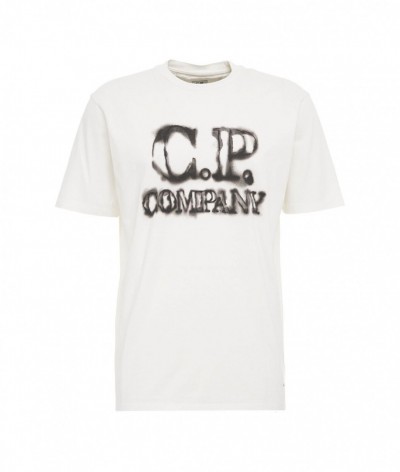 Cp company  T-shirt con logo bianco 450873_1892013