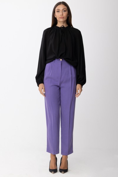 Elisabetta Franchi  High waist trousers with pence PJ66D26E2 AMETISTA