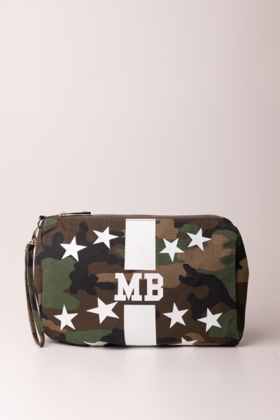 MIA BAG  Clutch bag in canvas with camouflage star print 14637S-PE CAMOUFLAGE - BANDA