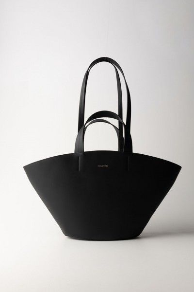 Patrizia Pepe  Leather shopping bag 8B0167 L047 NERO