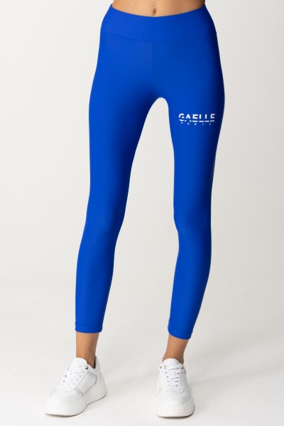 Gaelle Paris  Lycra leggins with twotone motif GBDP18954 BLUETTE