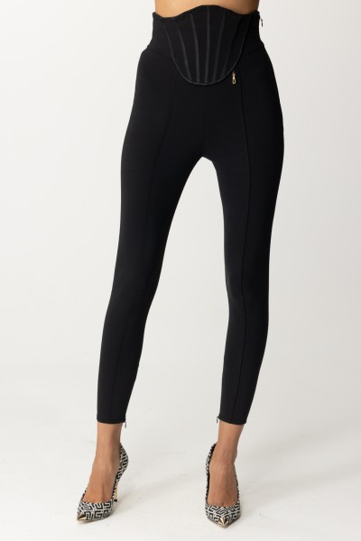 Elisabetta Franchi  Skinny trousers with bustier PA03637E2 NERO