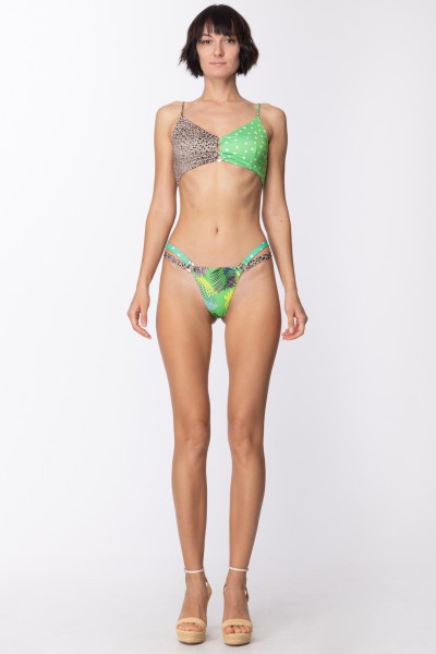 Me Fui  Reversible monokini with strings at the hips M21-0444X2 FANTASIA