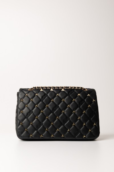 Gaelle Paris  Shoulder bag with logo and studs GBADP4177 NERO