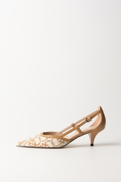 Pinko  Cut-out pumps with logo print on the toe SD0015T007N63 CORTECCIA