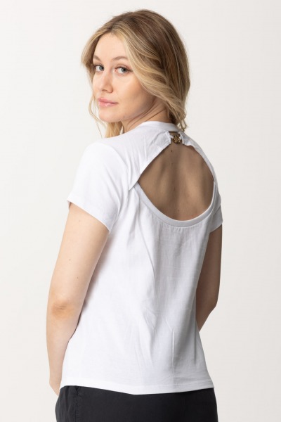 Twin-Set  T-shirt with Cut-Out at the Back 241TT2140 BIANCO OTTICO